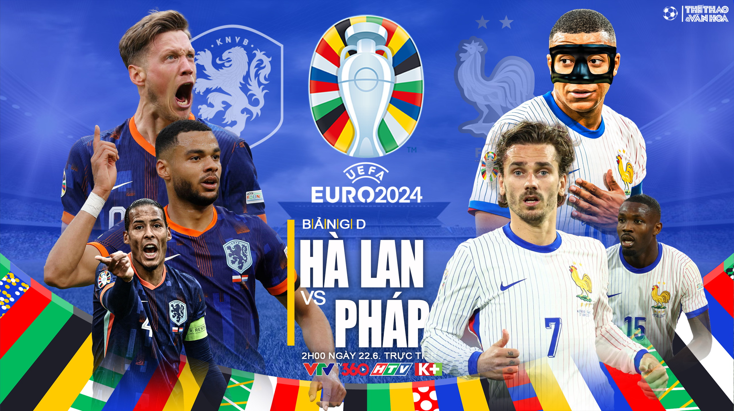 Euro 2024 Pháp vs Hà Lan